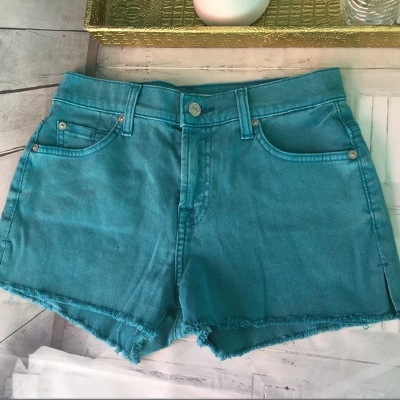 7For all Men Kind Aqua Green Shorts - Picture 7 of 10